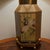 Vintage Chinoiserie Hexagonal Reverse-Painted Glass & Brass Table Lamp For Sale - Image 10 of 15