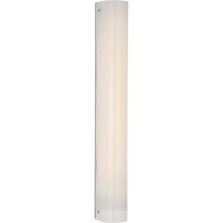 Barbara Barry for Visual Comfort Signature Penhold 24" Bath Light in Polished Nickel with White Glass For Sale