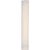 Barbara Barry for Visual Comfort Signature Penhold 24" Bath Light in Polished Nickel with White Glass For Sale