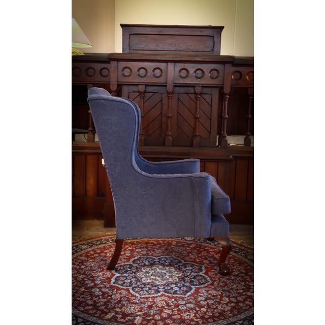 Chippendale Wingback Armchair by Paul Hitchings for Liberty of London, 2010s For Sale - Image 12 of 18