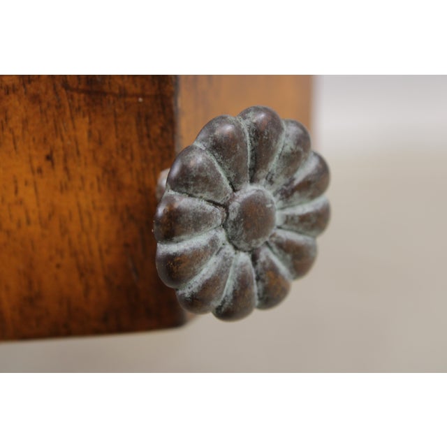 Maitland Smith Large Walnut Leather Top Game Table For Sale - Image 13 of 18