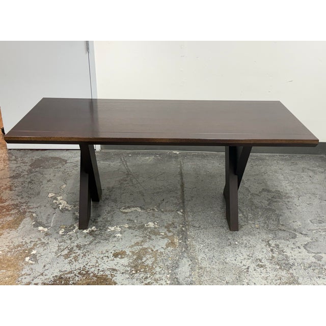 Italian Promemoria Buggata Dining Table in Ancient Oak For Sale - Image 3 of 12