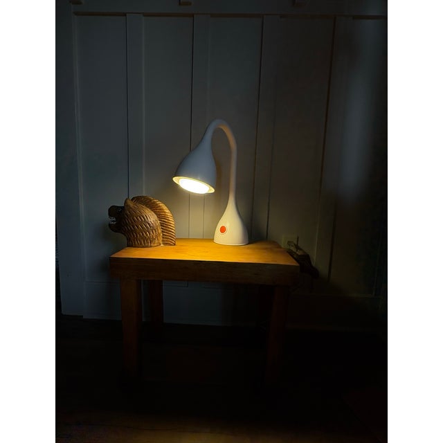 Plastic Late 20th Century Postmodern White Gooseneck Desk Lamp by Michael Graves For Sale - Image 7 of 12