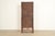 Antique English Art Deco Carved Oak Drop Front Secretary Desk With Leaded Glass Bookcase Hutch For Sale - Image 16 of 17