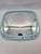 Vintage European Wall Mirror in Blue Plastic Frame, 1980s For Sale - Image 6 of 12