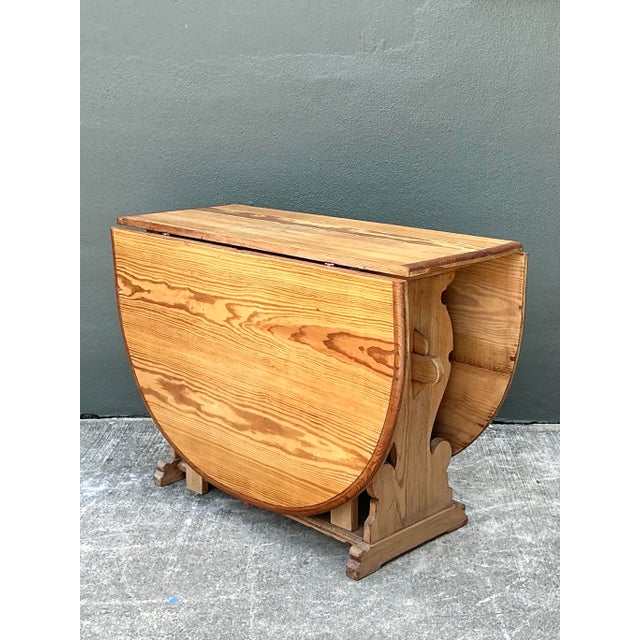 Vintage Drop Leaf Dining Table For Sale - Image 4 of 12