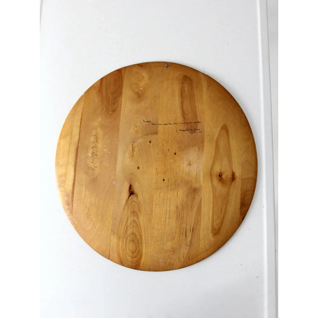 Mid Century Norwegian Wood Plate For Sale - Image 4 of 12