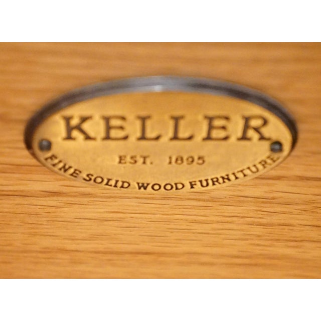 Keller Furniture Solid Oak Country French 50" Double Sided Accent Coffee Table For Sale - Image 12 of 13