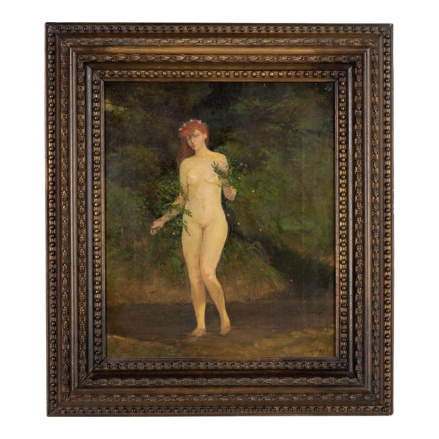 Julius Paulsen Danish Painting Oil on Canvas Framed For Sale
