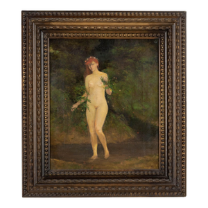Julius Paulsen Danish Painting Oil on Canvas Framed