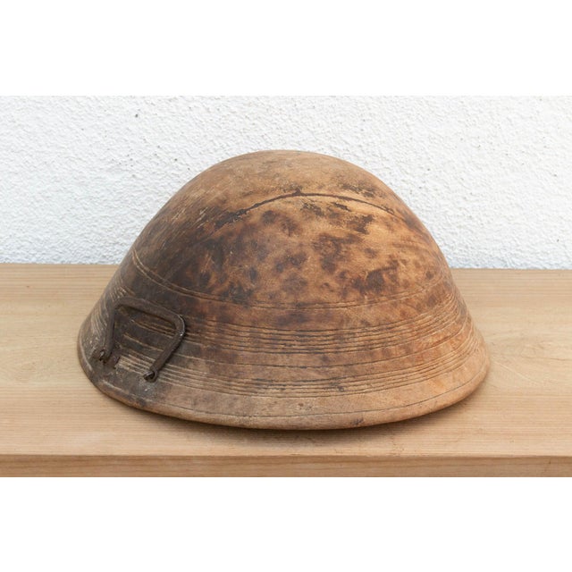 Antique African Bowl With Metal Handle For Sale - Image 11 of 11
