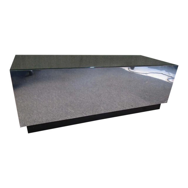 Vintage Mirrored Coffee Table For Sale