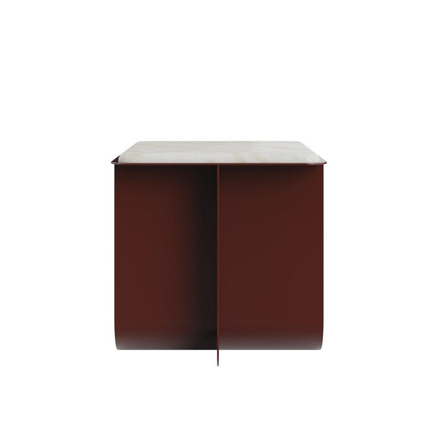 Contemporary Bowery Side Table by Porus Studio For Sale - Image 3 of 9