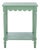 Heaven Scalloped Accent Table in Sage Green For Sale