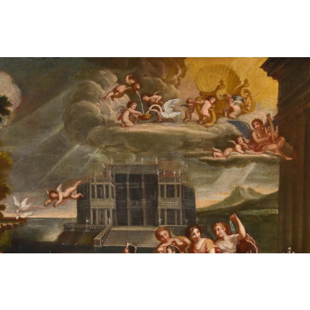 Follower of Francesco Albani, The Toilette of Venus, 1500s-1600s, Oil on Canvas For Sale - Image 8 of 17