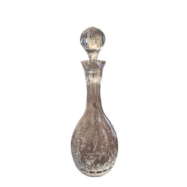 Vintage Cut Crystal Liquor Decanters With Stoppers - Set of 5 For Sale - Image 11 of 11