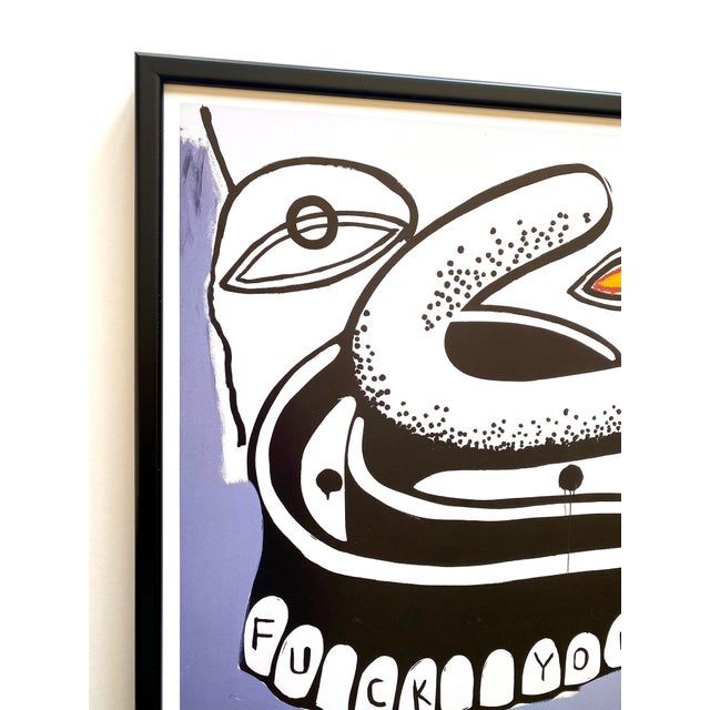 Andy Warhol & Jean Michel Basquiat Vintage 1997 Lithograph