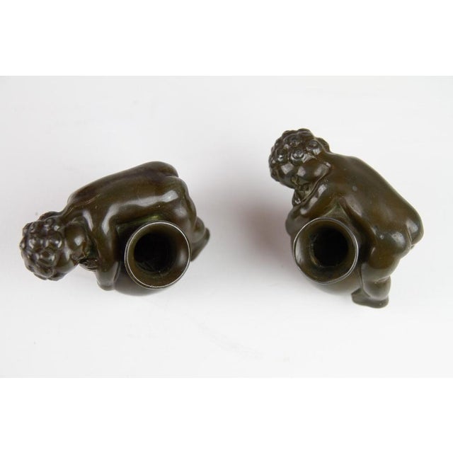 Art Deco Pen Holders in Disko Metal by Just Andersen, 1930s, Set of 2 For Sale - Image 10 of 18