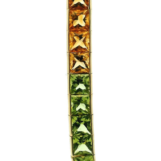 H. Stern 18k Gold Brazilian Rainbow Gemstone Necklace, 49.80 Carats, Circa 1990 For Sale - Image 14 of 18