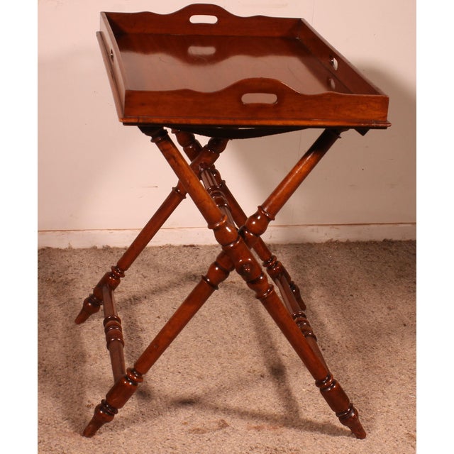 Tan Mahogany Butler Tray, Early 19th Century For Sale - Image 8 of 13