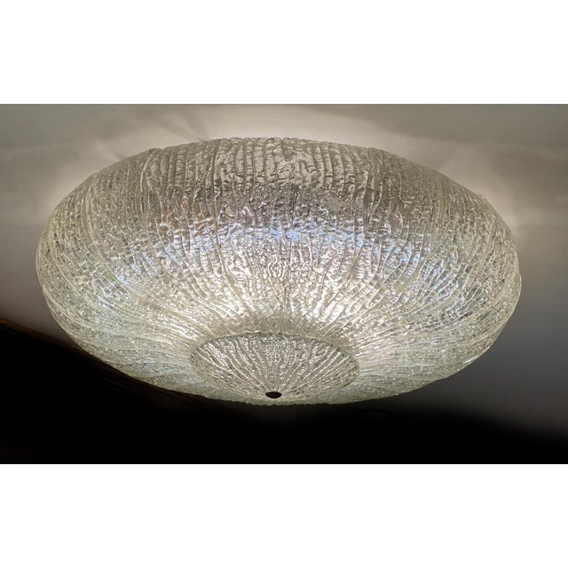 Large Ceiling Flush Mount from Barovier & Toso, 1940s For Sale - Image 3 of 13