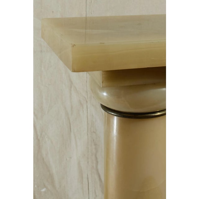 This is a beautiful onyx column, originally used as a store display in Scheafer & Lloyd Jewelers in Pittsburgh. Likely...