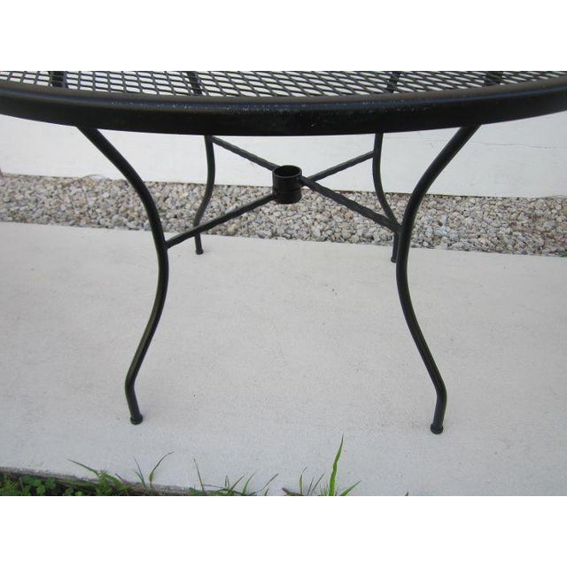 Salterini Style Black Patio Garden Metal Table Chairish