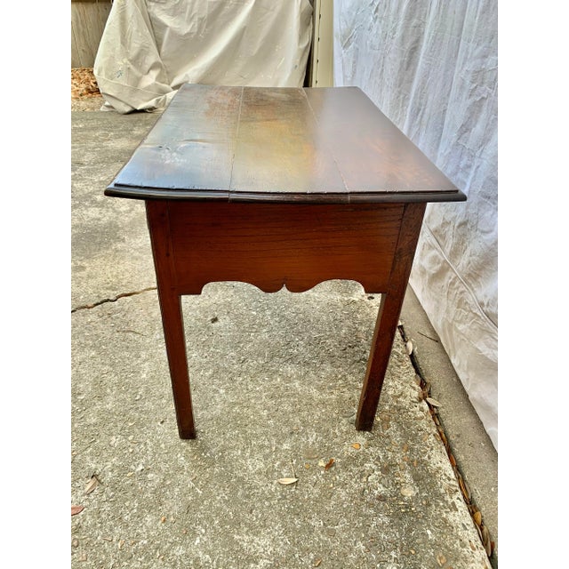 19th Century English Oak Lowboy Side Table For Sale - Image 4 of 12