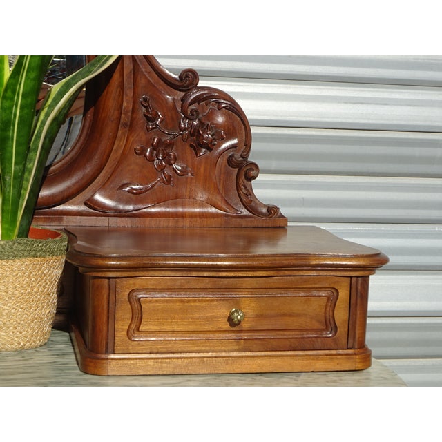 Louis XV Style Walnut Dressing Table, 1890s For Sale - Image 13 of 18