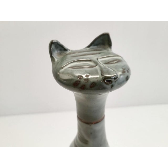 1960s Vintage Cat Liqueur Bottle in Ceramic, 1960s For Sale - Image 5 of 13
