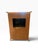 Metal Vintage Broyhill Asian Modern Black Lacquer Armoire With Brass Hardware For Sale - Image 7 of 12