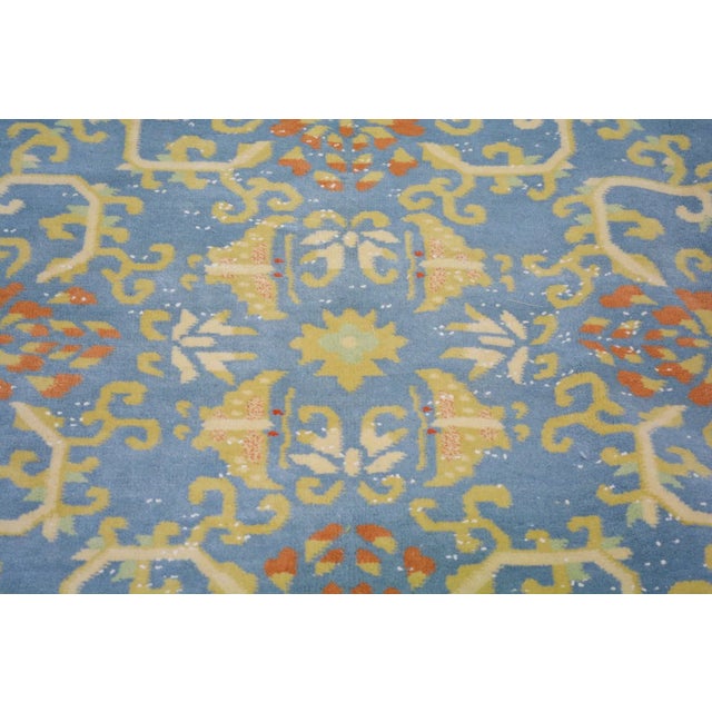 Vintage Chinese Art Deco Hand Knotted Wool Rug, For Sale - Image 4 of 7