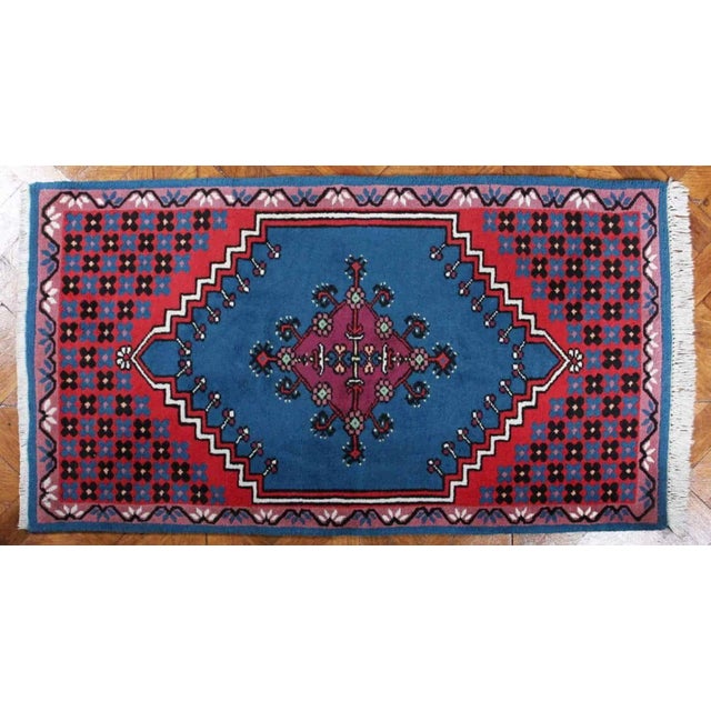Textile Tunisian Rug with Geometric Pattern For Sale - Image 7 of 7