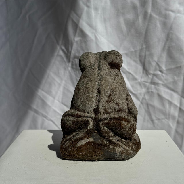 Small Balinese Limestone Frog Sculpture, 2000s For Sale - Image 13 of 18