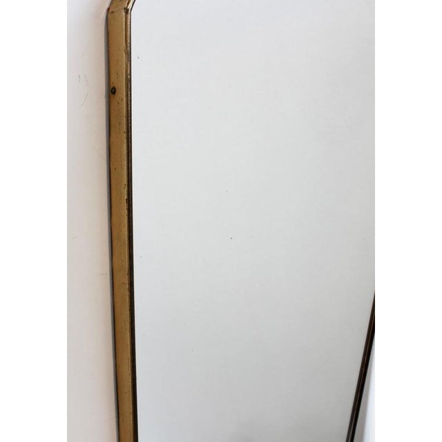 Vintage Italian Wall Mirror with Brass Frame, 1960s For Sale - Image 15 of 18