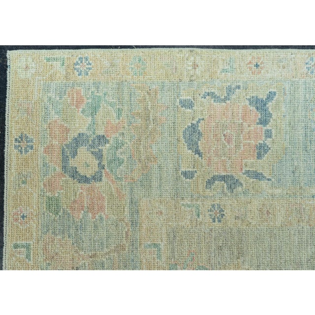 Turkish Oushak Rug 8'3" x 10'5" #19342 For Sale - Image 4 of 8