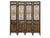 Vintage Finish Openwork Floral 4 Panels Wood Floor Screen Room Divider For Sale - Image 10 of 10