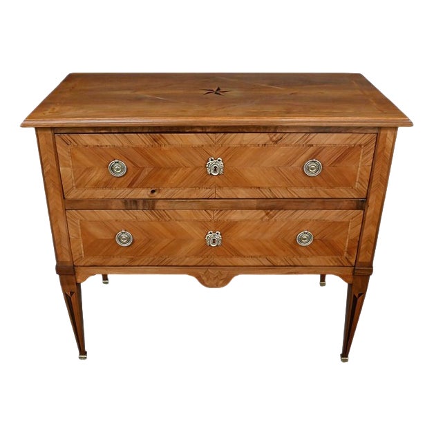 Louis XVI Style Marquetry Commode, 1900s For Sale