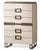Casa Milano Poesia Upholstered 6-Piece Italian King Bedroom Set With Led Bed For Sale - Image 9 of 9