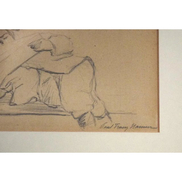 Man With Beret And Lying Man is an original artwork realized by Paul-Franz Namur in the first half of the XX century....