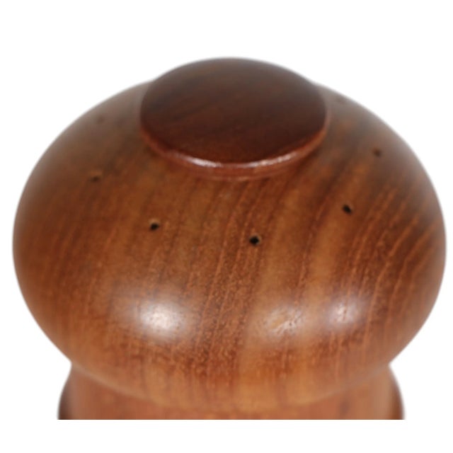 Dansk Danish Mid Century Modern Salt and Pepper by Quistgaard for Dansk Model 892 C 1970's For Sale - Image 4 of 6