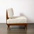 Mid-Century Modernist Sculptural Oak Lounge Chairs in Off White Boucle For Sale - Image 17 of 17