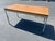 Copper Attributed Steelcase Minimalist Vintage Mid Century Modern Metal Retro Tanker Utility Table For Sale - Image 8 of 12