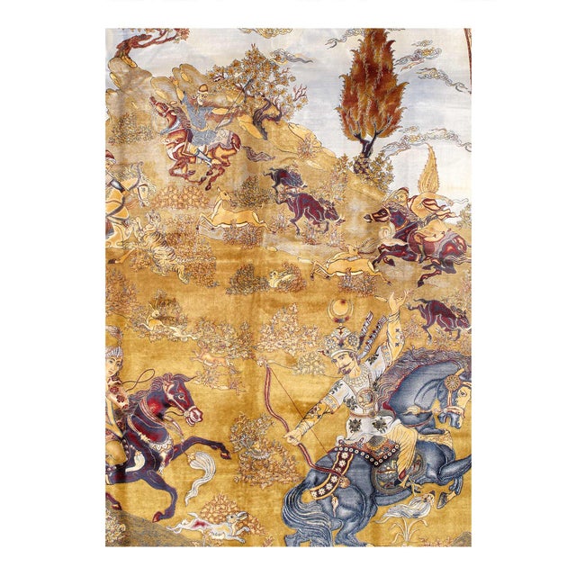 Viscose on a cotton foundation with a medallion This rug has a dense, soft pile, and excellent quality, to ensure that you...