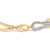 Contemporary Gold Vermeil 1/7 Cttw Diamond Bold Knot Link Bracelet For Sale - Image 3 of 4