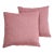 24" X 24" Italian Pink Angora Feather/Down Pillows, Pair For Sale