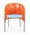 Contemporary Orange Mint Caribe Dining Chair by Sebastian Herkner, Set of 4 For Sale - Image 3 of 18
