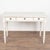 Gustavian (Swedish) 19th Century Swedish White Gustavian Three Drawer Side Table or Desk For Sale - Image 3 of 16