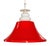 Space Age Pendant Light in Red Glass, 1970s For Sale - Image 11 of 11