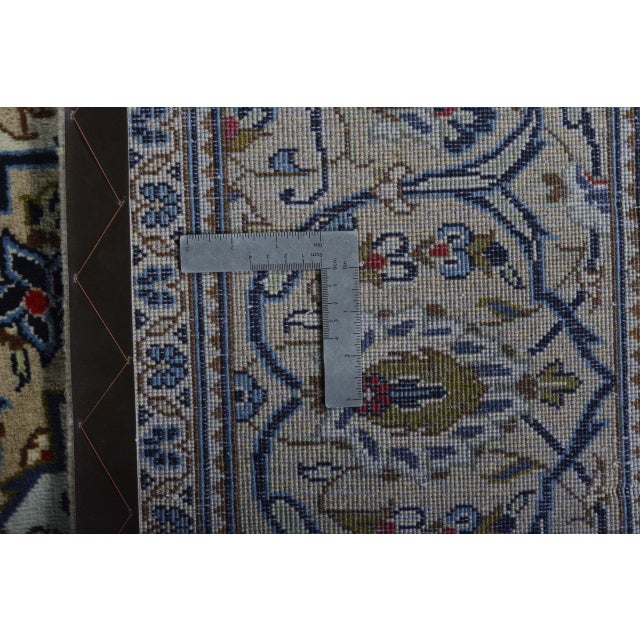 Hand-Knotted Kashan Rug with Natural Tones For Sale - Image 12 of 13
